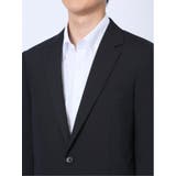 ウール混 スリムフィット 2ボタン2ピーススーツ シャドーストライプ紺 | TAKA-Q MEN | 詳細画像8 