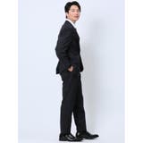 ウール混 レギュラーフィット 2ボタン2ピーススーツ 無地紺 | TAKA-Q MEN | 詳細画像4 