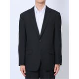 ウール混 レギュラーフィット 2ボタン2ピーススーツ ストライプ黒 | TAKA-Q MEN | 詳細画像5 