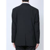 ウール混 レギュラーフィット 2ボタン2ピーススーツ ストライプ黒 | TAKA-Q MEN | 詳細画像7 