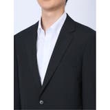 ウール混 レギュラーフィット 2ボタン2ピーススーツ ストライプ黒 | TAKA-Q MEN | 詳細画像8 