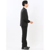 ストレッチウォッシャブル リラックスフィット 2ボタン2ピーススーツ 組織黒 | TAKA-Q MEN | 詳細画像4 