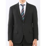 ストレッチウォッシャブル リラックスフィット 2ボタン2ピーススーツ 組織黒 | TAKA-Q MEN | 詳細画像5 