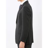 ストレッチウォッシャブル リラックスフィット 2ボタン2ピーススーツ 組織黒 | TAKA-Q MEN | 詳細画像6 