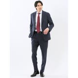 ストレッチウォッシャブル リラックスフィット 2ボタン2ピーススーツ 組織紺 | TAKA-Q MEN | 詳細画像1 