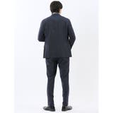 ストレッチウォッシャブル リラックスフィット 2ボタン2ピーススーツ 組織紺 | TAKA-Q MEN | 詳細画像3 