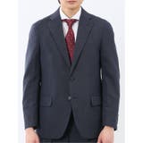 ストレッチウォッシャブル リラックスフィット 2ボタン2ピーススーツ 組織紺 | TAKA-Q MEN | 詳細画像5 