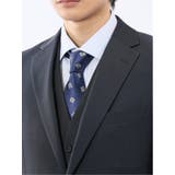 ストレッチウォッシャブル スリムフィット 2ボタン3ピーススーツ ストライプ紺 | TAKA-Q MEN | 詳細画像8 