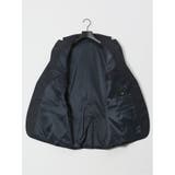 光沢ウール混 スリムフィット 2ボタン2ピーススーツ チェック紺 | TAKA-Q MEN | 詳細画像10