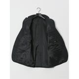 光沢ウール混 スリムフィット 2ボタン3ピーススーツ 組織黒 | TAKA-Q MEN | 詳細画像15