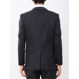 光沢ウール混 スリムフィット 2ボタン4ピース6WAYスーツ 組織紺 | TAKA-Q MEN | 詳細画像5