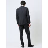 ストレッチウォッシャブル スリムフィット 2ボタン3ピーススーツ 組織紺 | TAKA-Q MEN | 詳細画像2