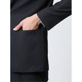 ストレッチウォッシャブル スリムフィット 2ボタン3ピーススーツ 組織紺 | TAKA-Q MEN | 詳細画像8