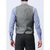 ストレッチウォッシャブル スリムフィット 2ボタン3ピーススーツ ソラーロ黒 | TAKA-Q MEN | 詳細画像10