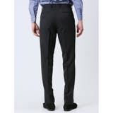 ストレッチウォッシャブル スリムフィット 2ボタン3ピーススーツ ソラーロ黒 | TAKA-Q MEN | 詳細画像12