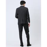 ストレッチウォッシャブル スリムフィット 2ボタン3ピーススーツ ソラーロ黒 | TAKA-Q MEN | 詳細画像2