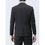 ストレッチウォッシャブル スリムフィット 2ボタン3ピーススーツ ソラーロ黒 | TAKA-Q MEN | 詳細画像6