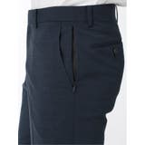 ウール混ストレッチ スリムフィット 2ボタン3ピーススーツ 杢紺 | TAKA-Q MEN | 詳細画像13