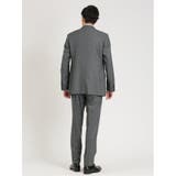 シルク混ウール レギュラーフィット 2ボタン3ピーススーツ 杢チェック | TAKA-Q MEN | 詳細画像3