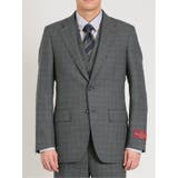 シルク混ウール レギュラーフィット 2ボタン3ピーススーツ 杢チェック | TAKA-Q MEN | 詳細画像5