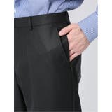 光沢ウール混 スリムフィット 2ボタン3ピーススーツ 千鳥黒 | TAKA-Q MEN | 詳細画像13