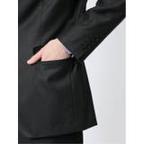 光沢ウール混 スリムフィット 2ボタン3ピーススーツ 千鳥黒 | TAKA-Q MEN | 詳細画像8