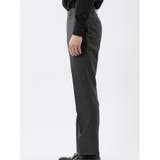 光沢ウール混 スリムフィット 2ボタン3ピーススーツ 組織グレー | TAKA-Q MEN | 詳細画像12 