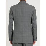 シルク混ウール レギュラーフィット 2ボタン3ピーススーツ チェックグレー | TAKA-Q MEN | 詳細画像6