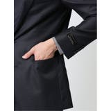 光沢ウール混 スリムフィット 2ボタン3ピーススーツ ドビー紺 | TAKA-Q MEN | 詳細画像7 