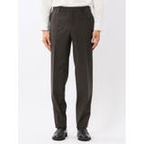 メリノウール混ストレッチ レギュラーフィット 2ボタン2ピーススーツ 茶 | TAKA-Q MEN | 詳細画像11