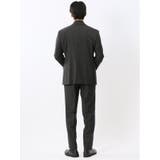 メリノウール混ストレッチ レギュラーフィット 2ボタン2ピーススーツ グレー | TAKA-Q MEN | 詳細画像3