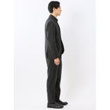 メリノウール混ストレッチ レギュラーフィット 2ボタン2ピーススーツ グレー | TAKA-Q MEN | 詳細画像4