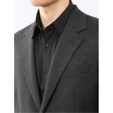 メリノウール混ストレッチ レギュラーフィット 2ボタン2ピーススーツ グレー | TAKA-Q MEN | 詳細画像8