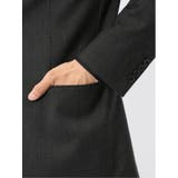 メリノウール混ストレッチ レギュラーフィット 2ボタン2ピーススーツ グレー | TAKA-Q MEN | 詳細画像9