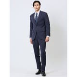 75紺 | ストレッチウォッシャブル レギュラーフィット 2ボタン2ピーススーツ 千鳥紺 | TAKA-Q MEN