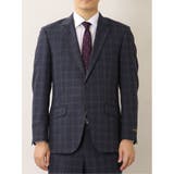 ウール混 レギュラーフィット 2ボタン2ピーススーツ 組織紺 | TAKA-Q MEN | 詳細画像5