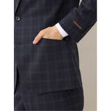 ウール混 レギュラーフィット 2ボタン2ピーススーツ 組織紺 | TAKA-Q MEN | 詳細画像9