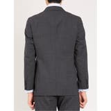 ウール混ストレッチ レギュラーフィット 2ボタン2パンツスーツ 組織柄グレー | TAKA-Q MEN | 詳細画像6