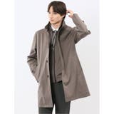 30茶 | 撥水防風 ライナー付き レイヤードコート | TAKA-Q MEN