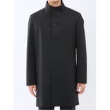 撥水 スタンドカラーコート カルゼ紺 | TAKA-Q MEN | 詳細画像6 