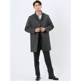 撥水 スタンドカラーコート カルゼグレー | TAKA-Q MEN | 詳細画像5 