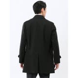 撥水 ステンカラーコート ヘリンボン黒 | TAKA-Q MEN | 詳細画像3 