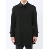 撥水 ステンカラーコート ヘリンボン黒 | TAKA-Q MEN | 詳細画像5 