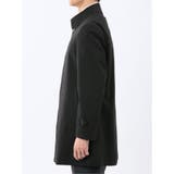 撥水 ステンカラーコート ヘリンボン黒 | TAKA-Q MEN | 詳細画像6 