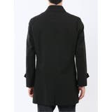 撥水 ステンカラーコート ヘリンボン黒 | TAKA-Q MEN | 詳細画像7 