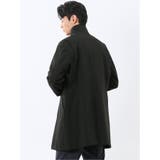 撥水 スタンドカラーコート ヘリンボン黒 | TAKA-Q MEN | 詳細画像4 