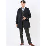 ウールビーバー ピーコート 無地紺 | TAKA-Q MEN | 詳細画像5