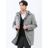 06グレー | 防風 フード脱着 ライナーベスト付き 3WAYコート | TAKA-Q MEN