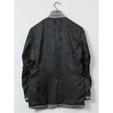 ストレッチニット スリムフィット 2ボタンジャケット シロ×クロ | TAKA-Q MEN | 詳細画像13 