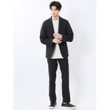 ドットプリント スリムフィット 2ボタンジャケット 黒(セットアップ可能) | TAKA-Q MEN | 詳細画像5 